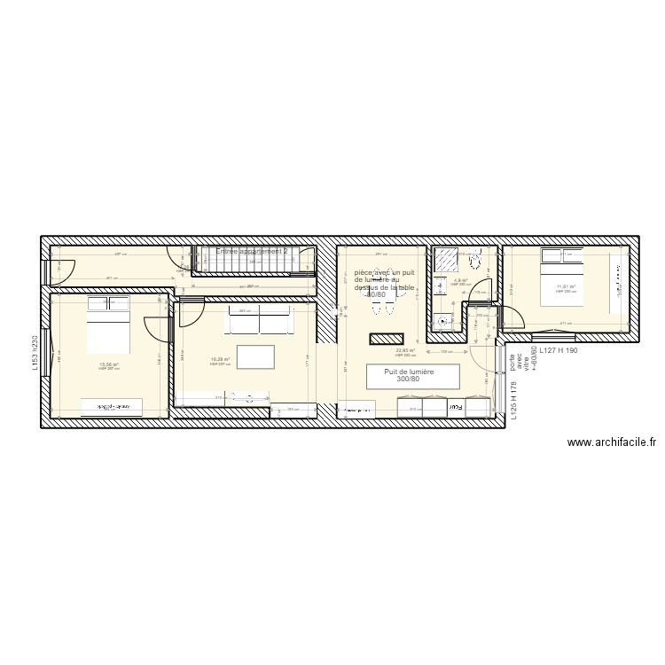 Rez Province modifié meublé. Plan de 0 pièce et 0 m2