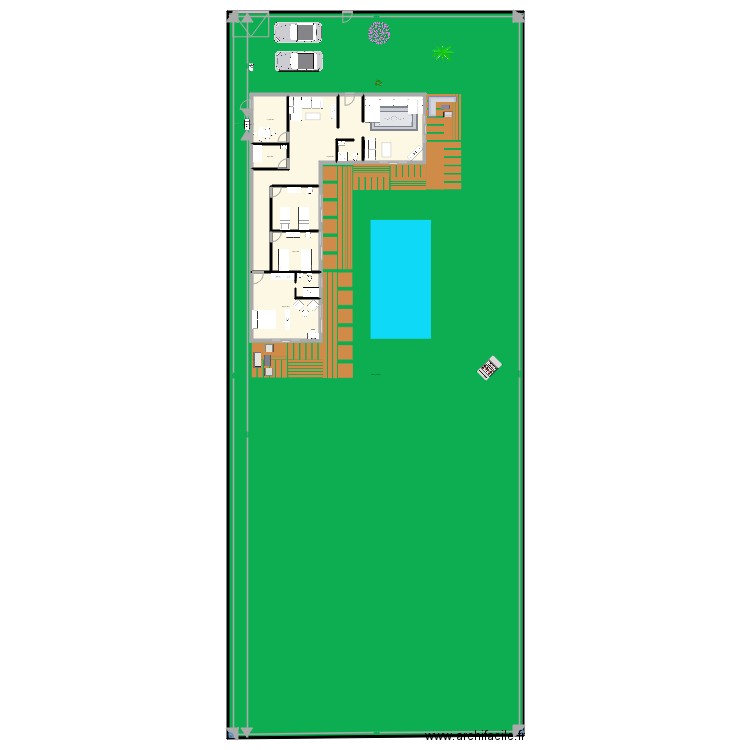 bouskoura. Plan de 0 pièce et 0 m2