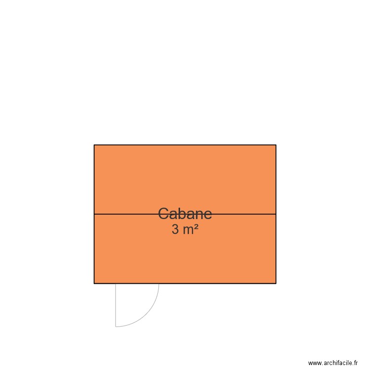 Cabane en bois. Plan de 0 pièce et 0 m2