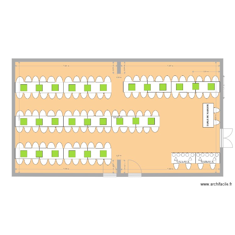 salle communale 58 DOUBLETTES ED1. Plan de 0 pièce et 0 m2