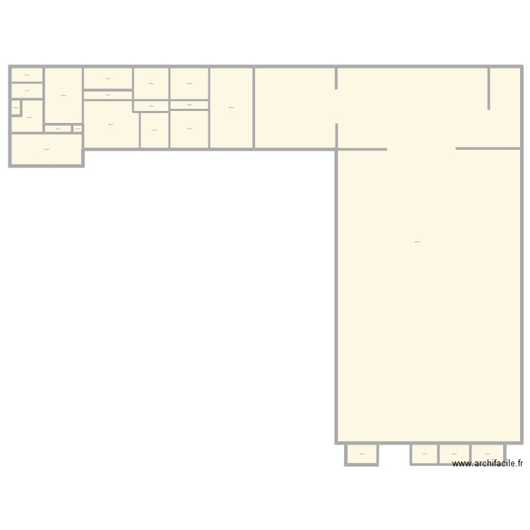 Extérieur . Plan de 23 pièces et 1388 m2