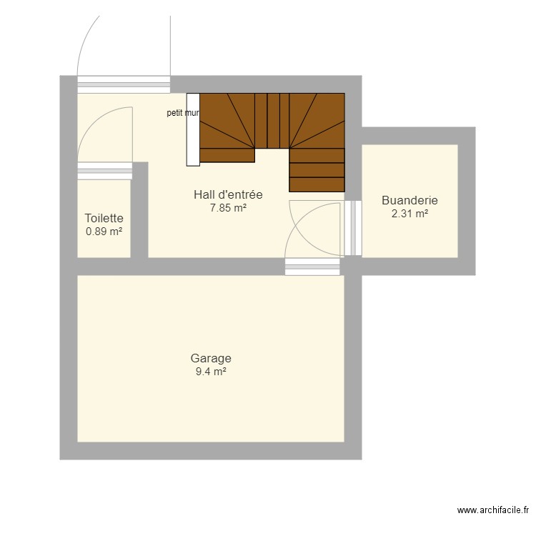 Escalier. Plan de 0 pièce et 0 m2