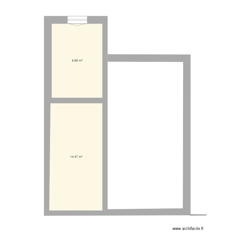 Extention côté garage. Plan de 0 pièce et 0 m2