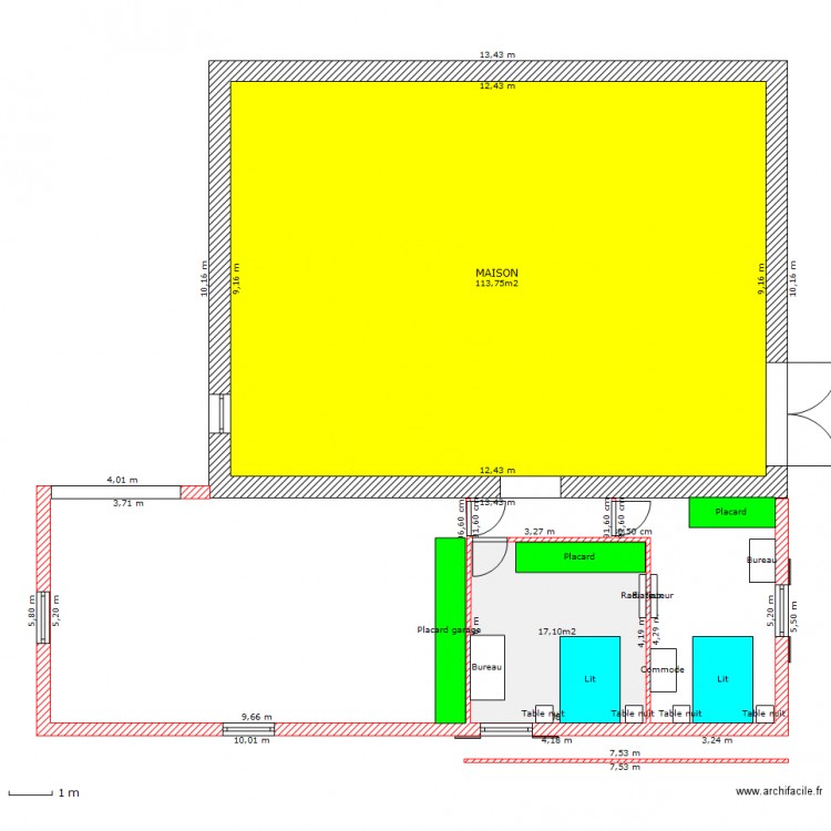 extension_maison_1. Plan de 0 pièce et 0 m2