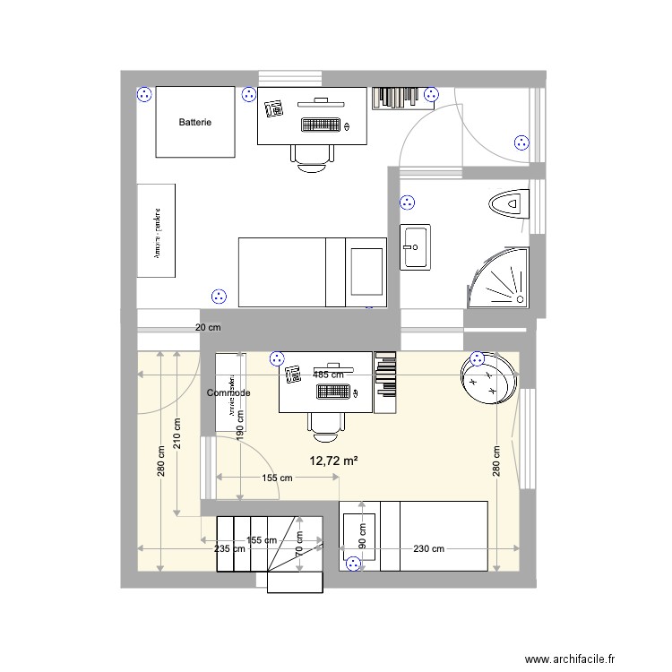 Chambre Antoine et Victor revisitée. Plan de 0 pièce et 0 m2