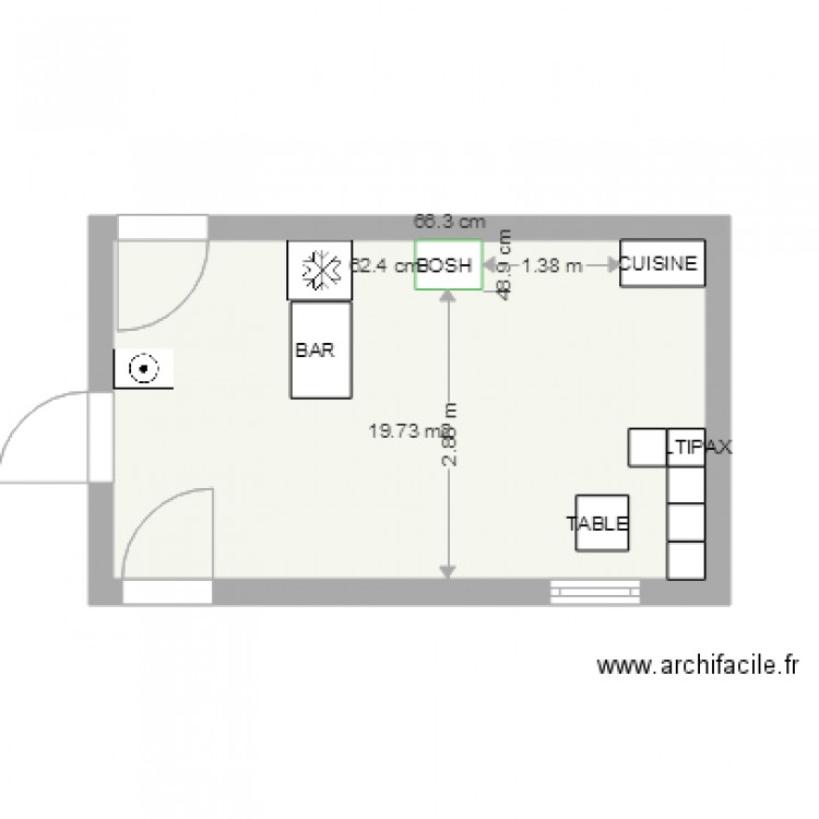 Chambre 4. Plan de 0 pièce et 0 m2