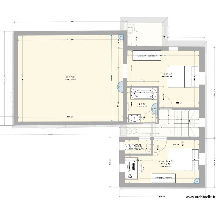 hochfelden avec projet apres charpentiet. Plan de 0 pièce et 0 m2