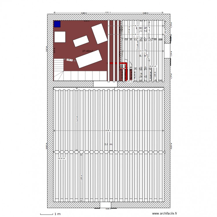 Aménagement Comble 2 eme étage. Plan de 0 pièce et 0 m2