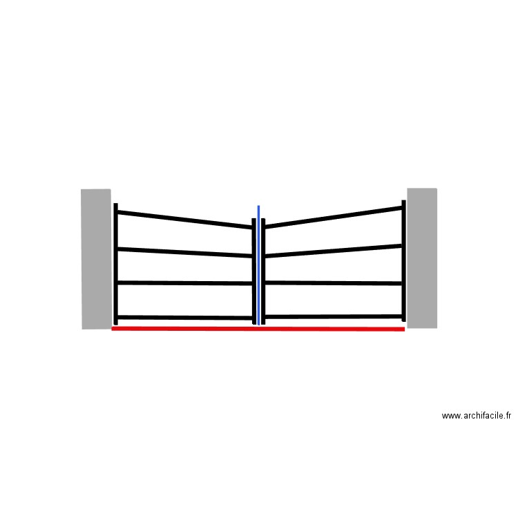 OSSATURE PORTAIL. Plan de 0 pièce et 0 m2