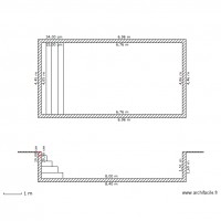 plan en coupe piscine