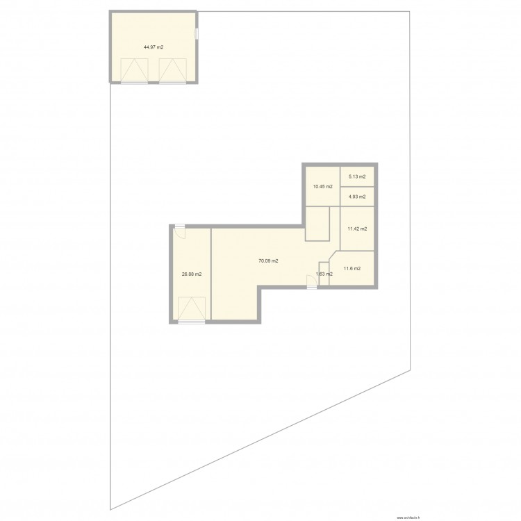 plan avec garage. Plan de 0 pièce et 0 m2