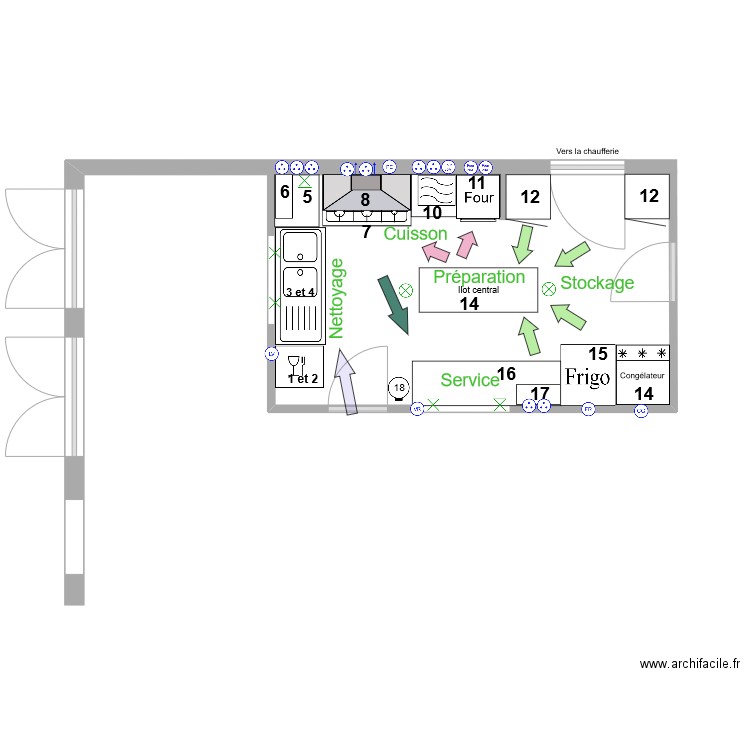 221130 Cuisine DB. Plan de 0 pièce et 0 m2