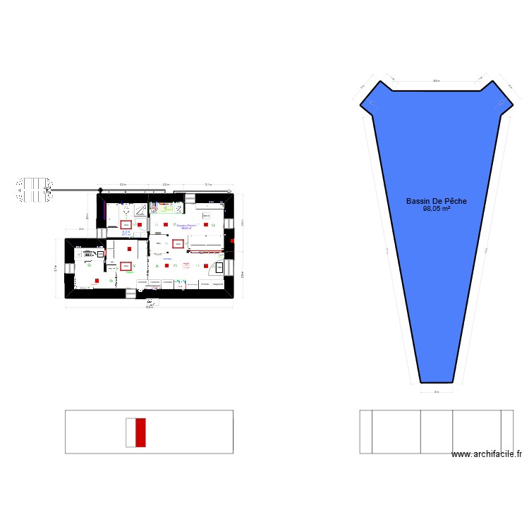 Maison Améliorer Copie 3.1 version 5.2. Plan de 3 pièces et 142 m2