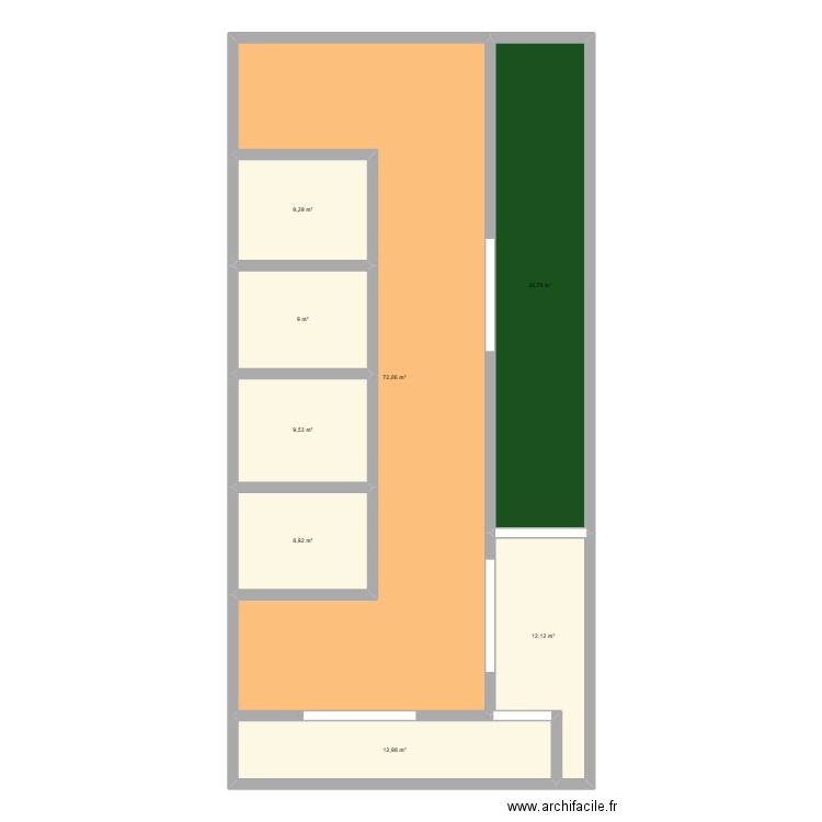 plan ecurie perso. Plan de 8 pièces et 165 m2