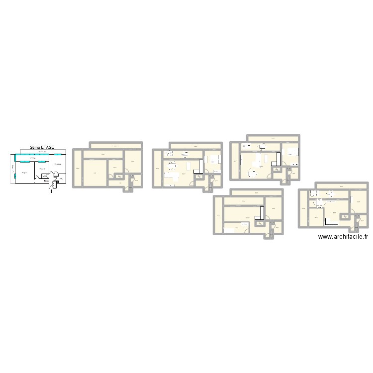 STLO. Plan de 49 pièces et 415 m2