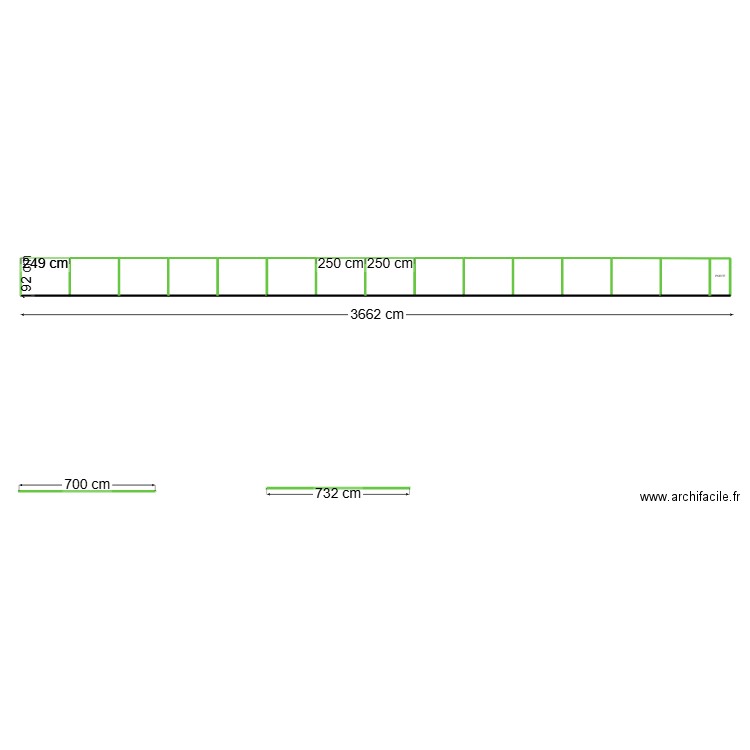 Cloture terrain Genainville 1. Plan de 13 pièces et 69 m2