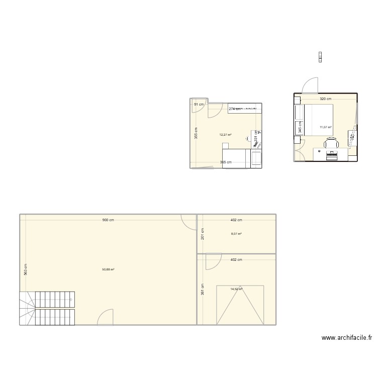 Craki33. Plan de 5 pièces et 97 m2