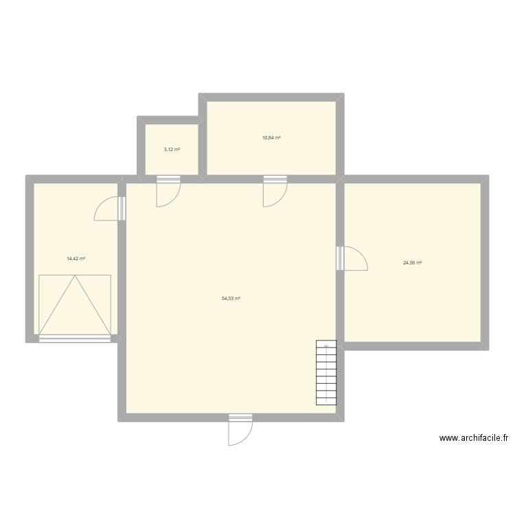 MAISON DE REVE. Plan de 5 pièces et 107 m2