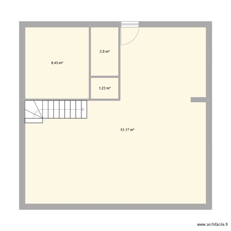 PLAN CAMILLE. Plan de 4 pièces et 65 m2