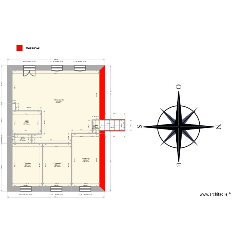 ML24018027 . Plan de 10 pièces et 114 m2