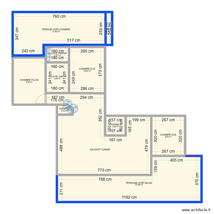 PINSKER. Plan de 11 pièces et 134 m2