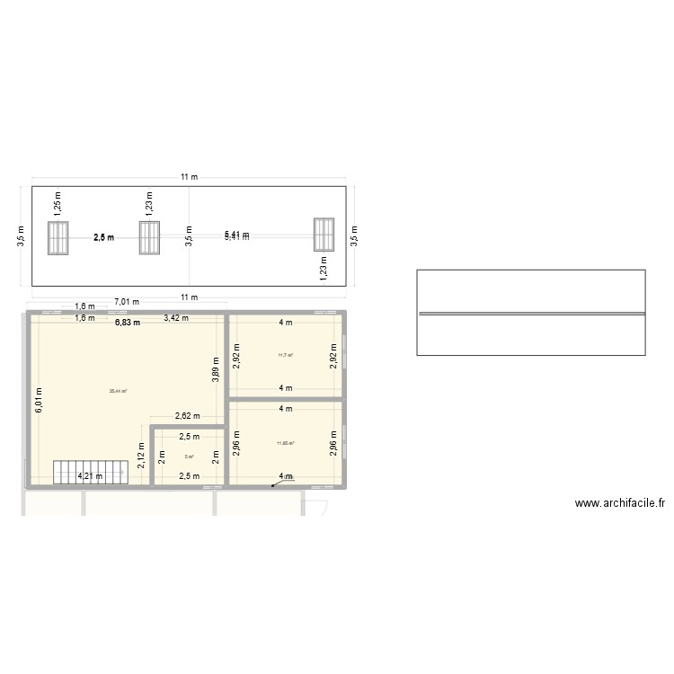 pc afaahiti. Plan de 9 pièces et 143 m2