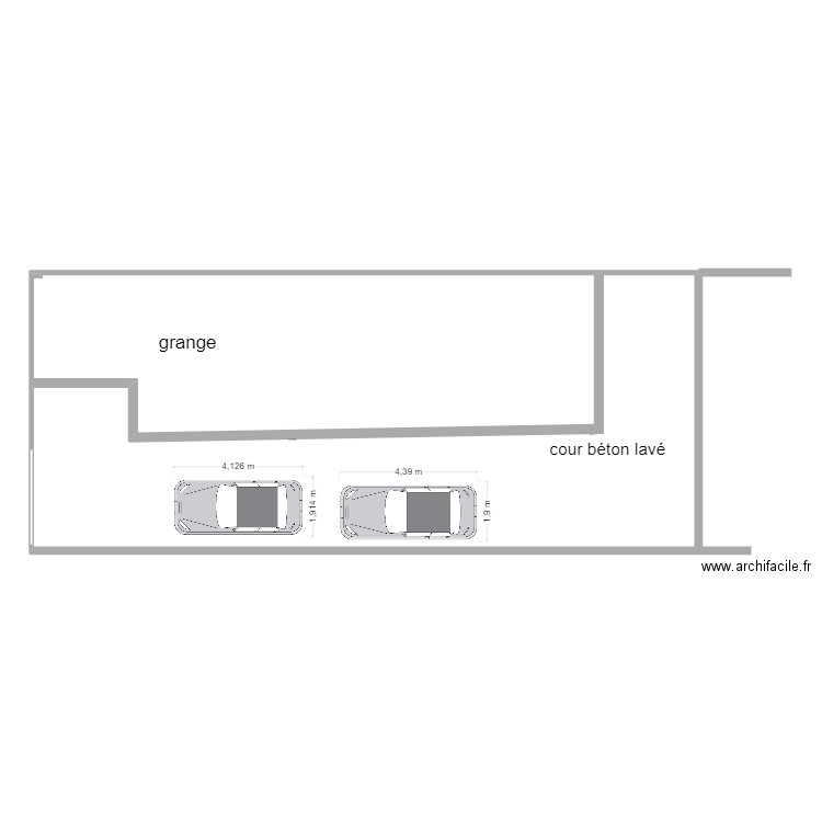 terrain grange cour. Plan de 0 pièce et 0 m2