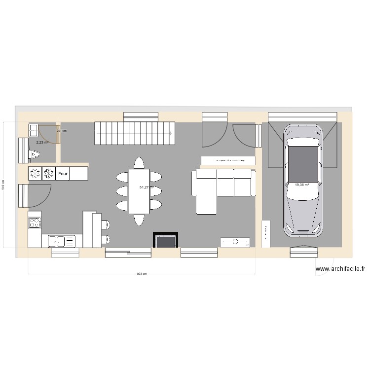 correction ducrest. Plan de 13 pièces et 218 m2