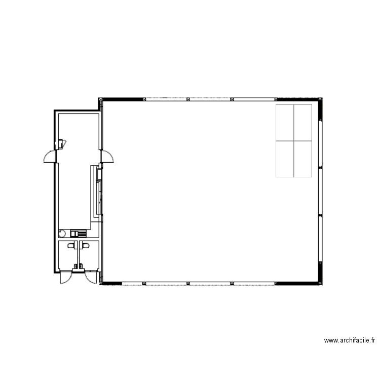 Implantation Modules (scène). Plan de 0 pièce et 0 m2