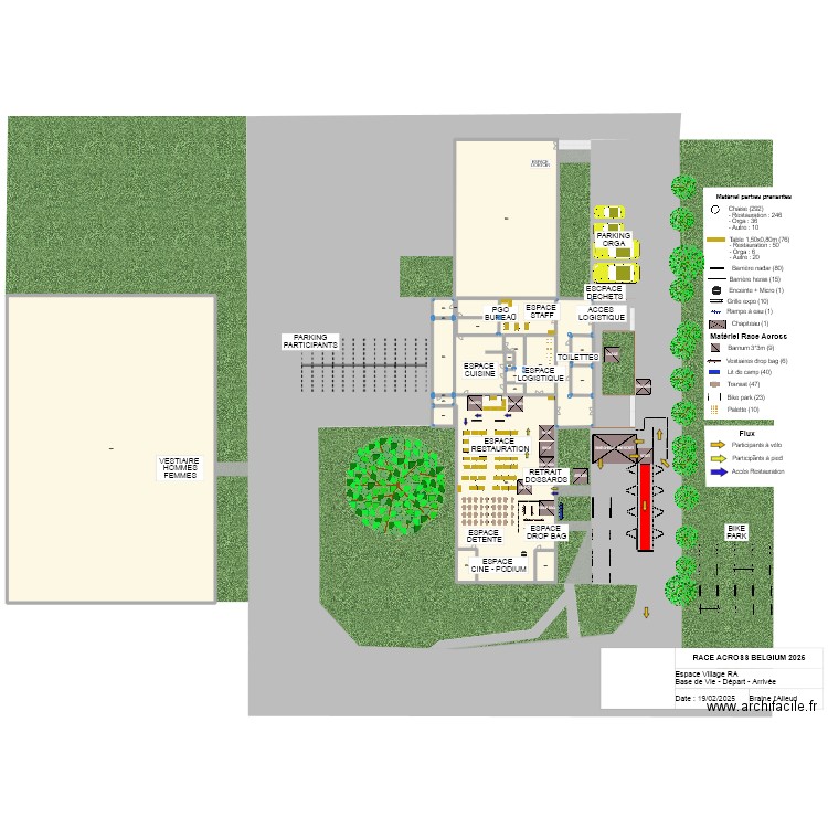 RAB25 - COLLEGE CARDINAL MERCIER. Plan de 24 pièces et 160 m2