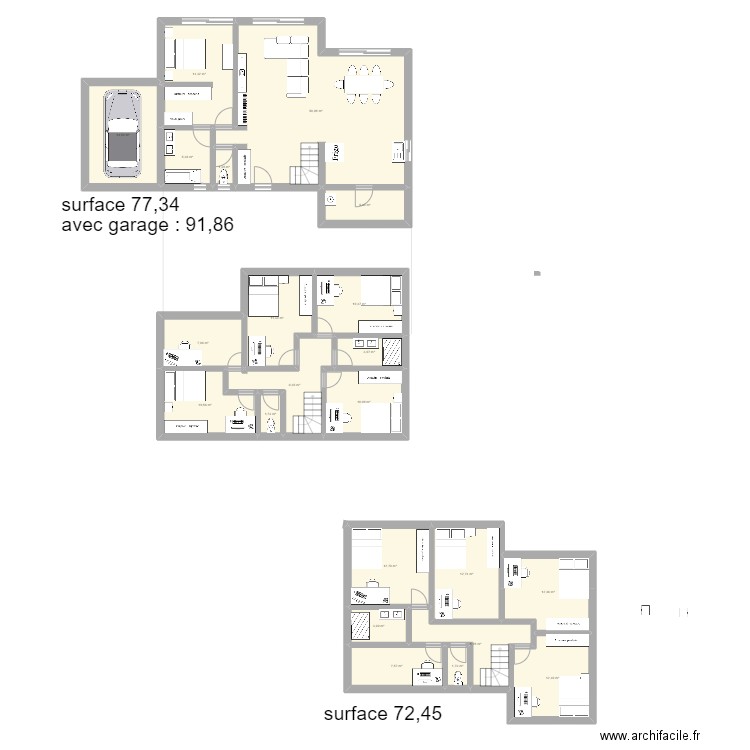 Jolie maison contemporaine près d’Annecy 1. Plan de 22 pièces et 230 m2