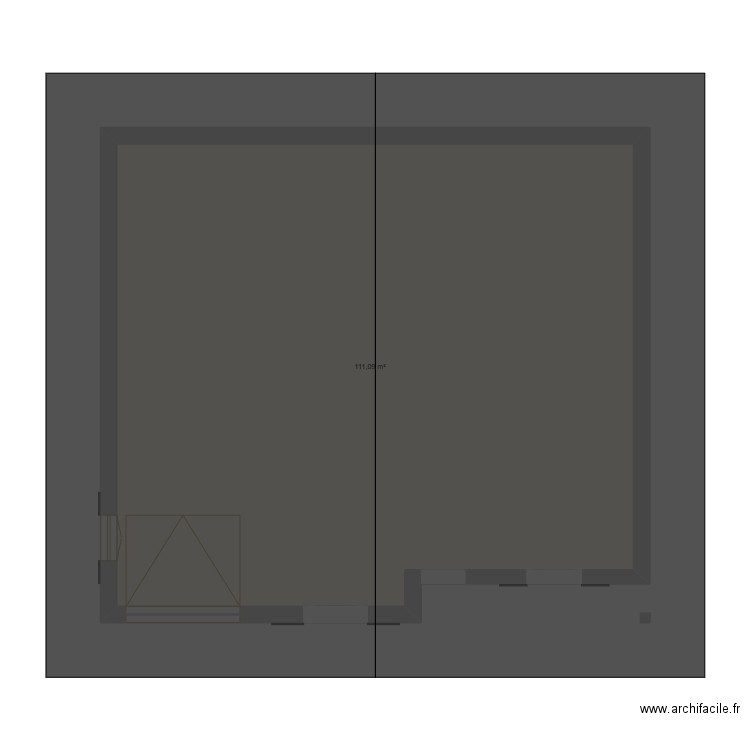 Plan maison 2. Plan de 1 pièce et 111 m2