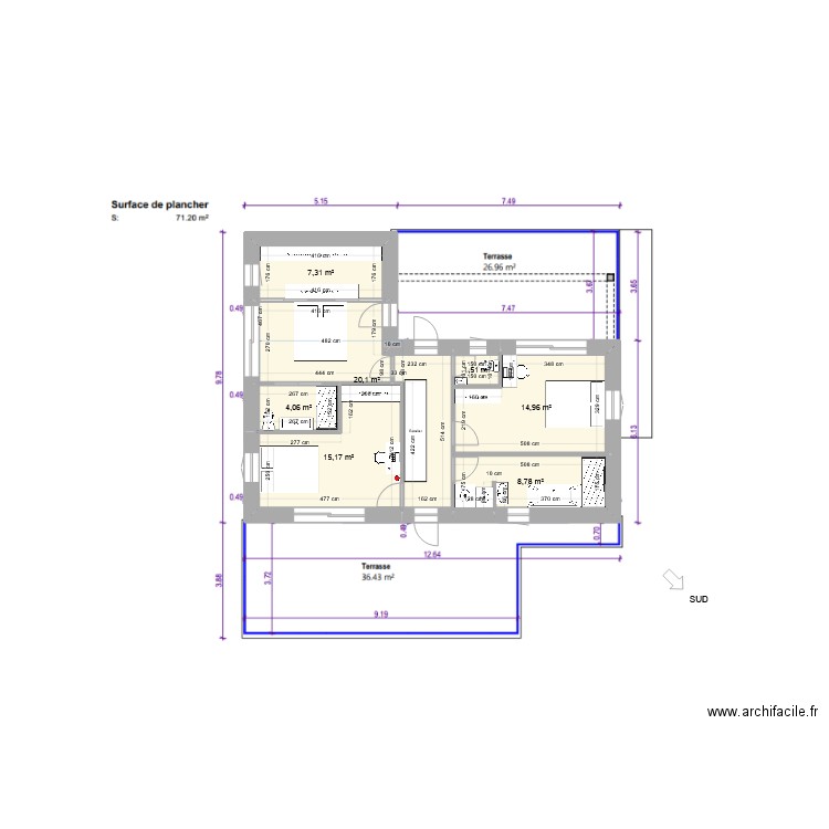 planDWCsolo. Plan de 13 pièces et 192 m2