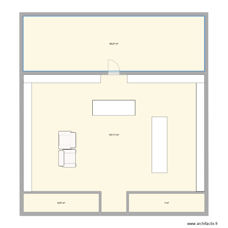 Rita bijoux . Plan de 4 pièces et 170 m2