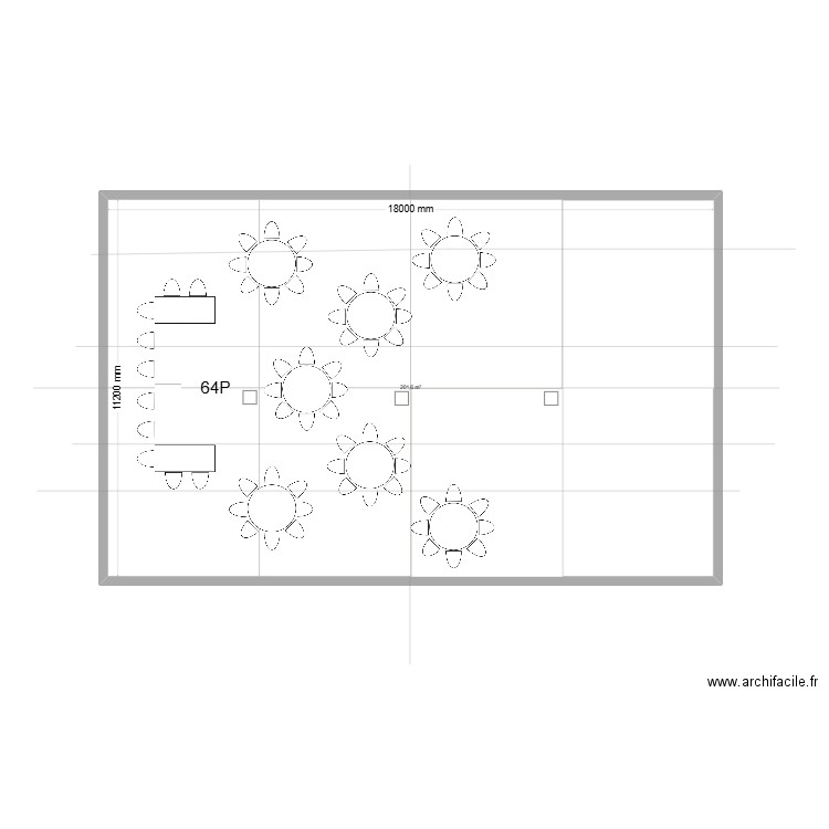 table ret-rond-2 64p. Plan de 1 pièce et 202 m2