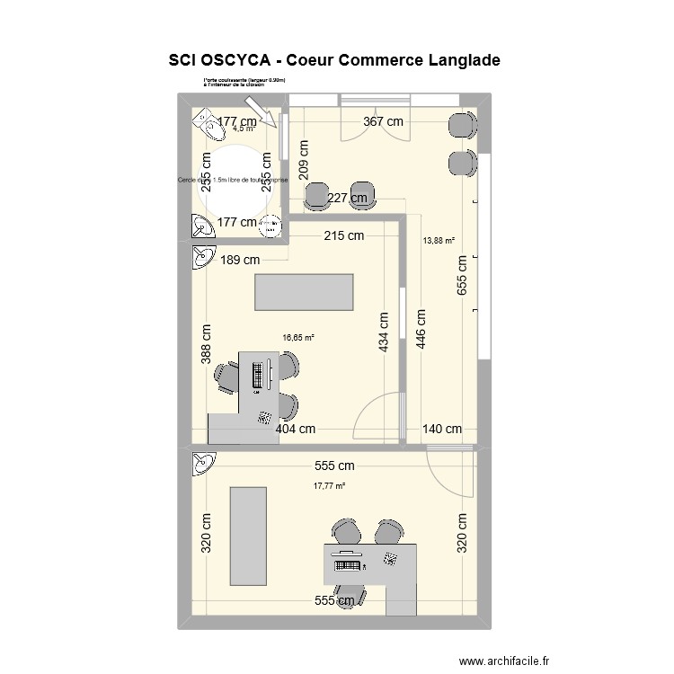  SCI OSCYCA Lot 7. Plan de 4 pièces et 53 m2