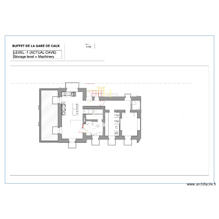 -1 kitchen. Plan de 0 pièce et 0 m2