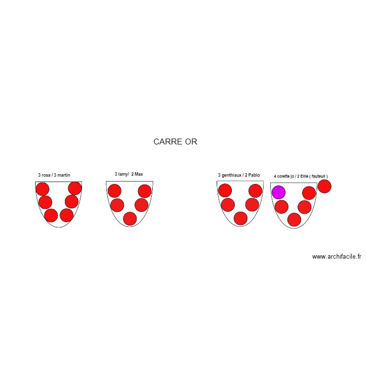 plan carré or . Plan de 0 pièce et 0 m2