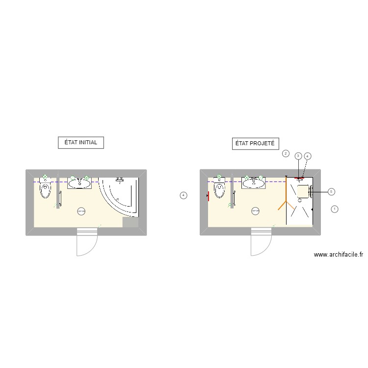 GOETT. Plan de 2 pièces et 12 m2