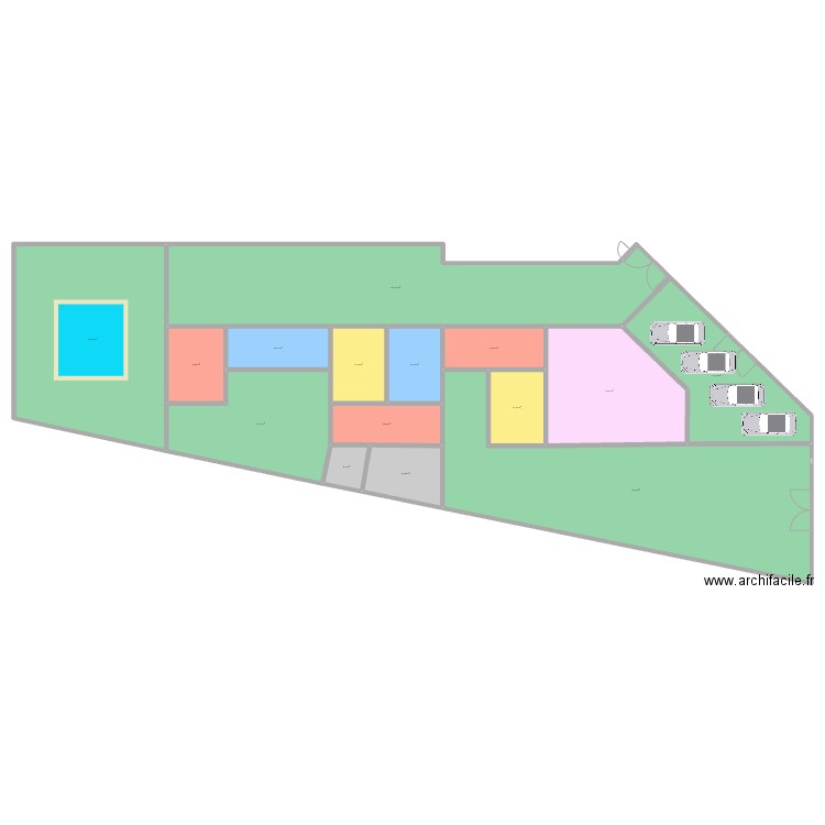 appart 2610A. Plan de 15 pièces et 961 m2