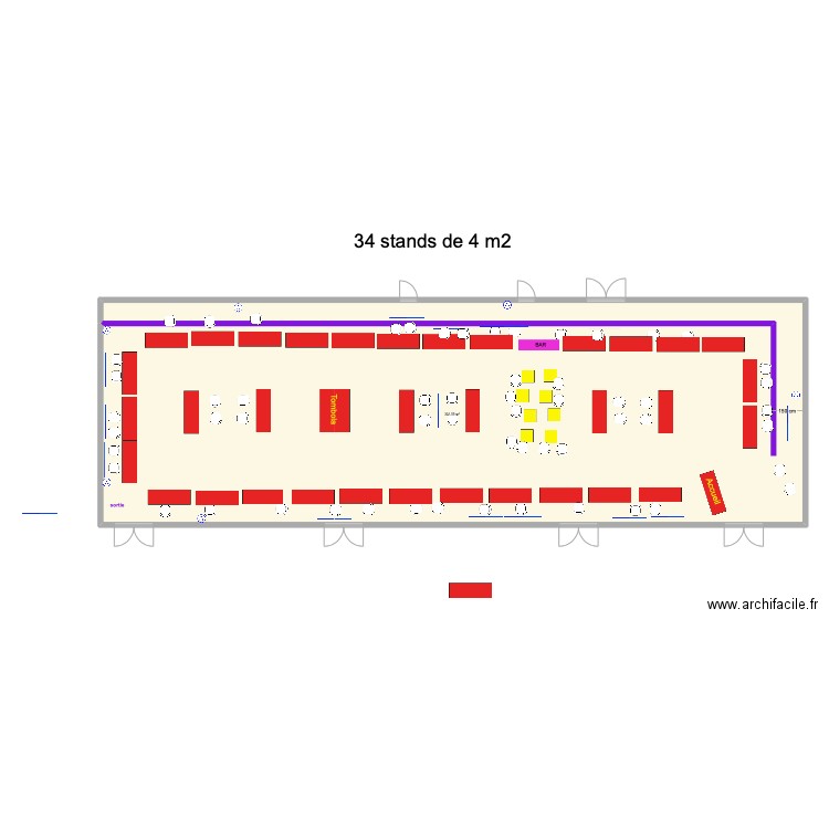 Preau Ecole FDLL 2025. Plan de 1 pièce et 322 m2