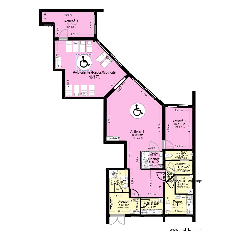 92 Nanterre 118 Salvador Projet rectif cote_jr-3.1. Plan de 13 pièces et 121 m2