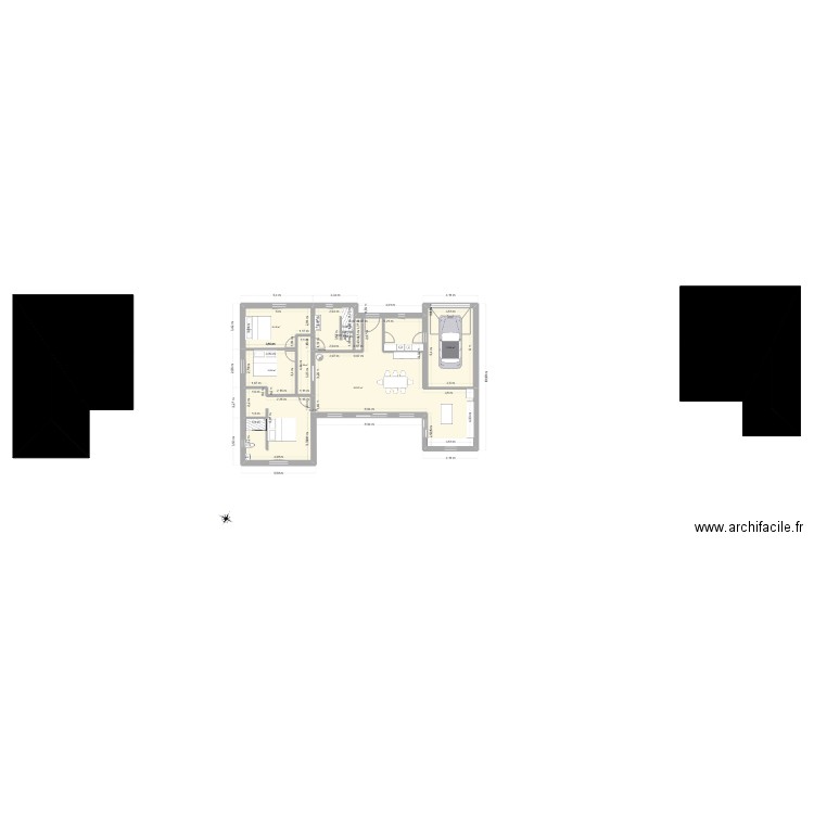 ormes 2. Plan de 5 pièces et 153 m2