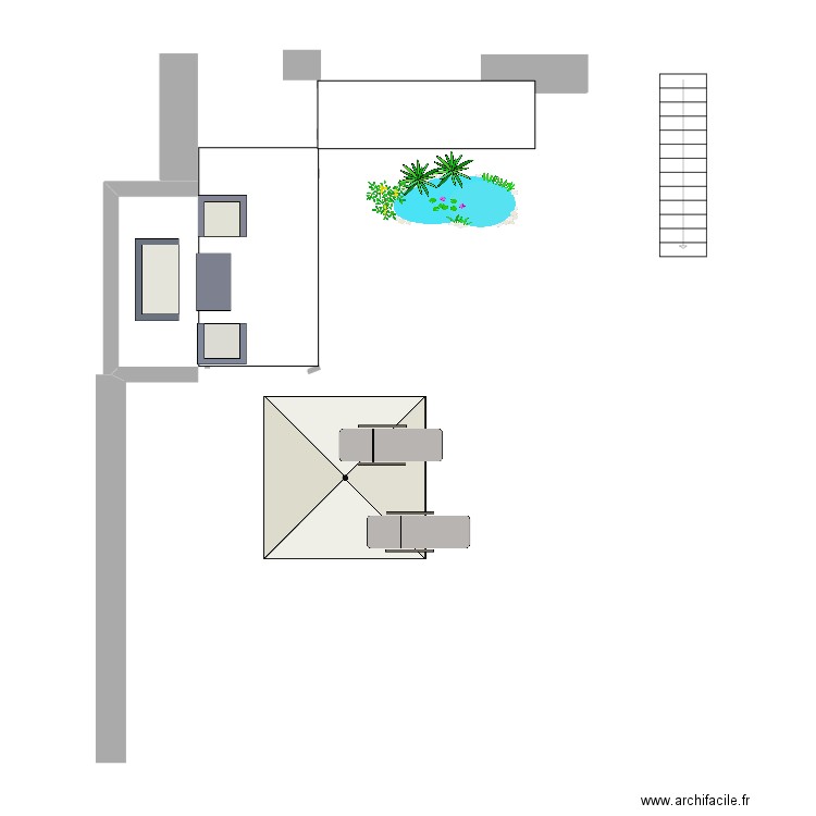 Cour. Plan de 0 pièce et 0 m2