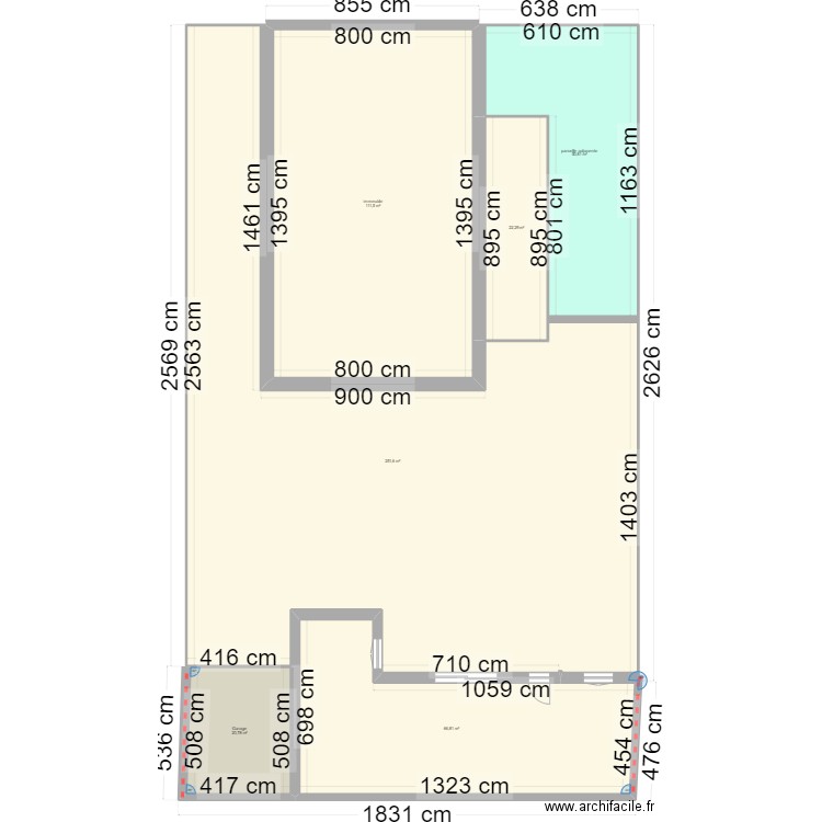 NIAF PC plan de masse. Plan de 6 pièces et 524 m2