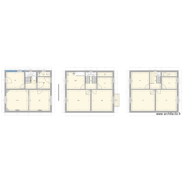 Cabane 55. Plan de 18 pièces et 180 m2