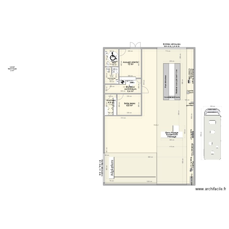 CCT VL FAUILLET v1. Plan de 7 pièces et 222 m2