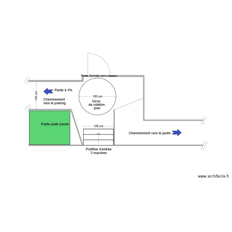 BONIFACE entrée adaptation. Plan de 0 pièce et 0 m2