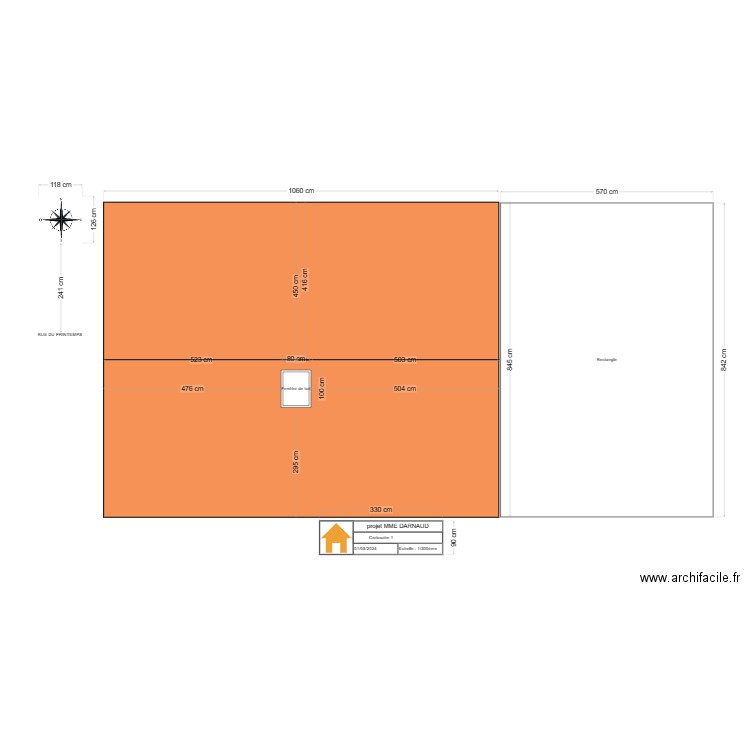 DARNAUD. Plan de 0 pièce et 0 m2