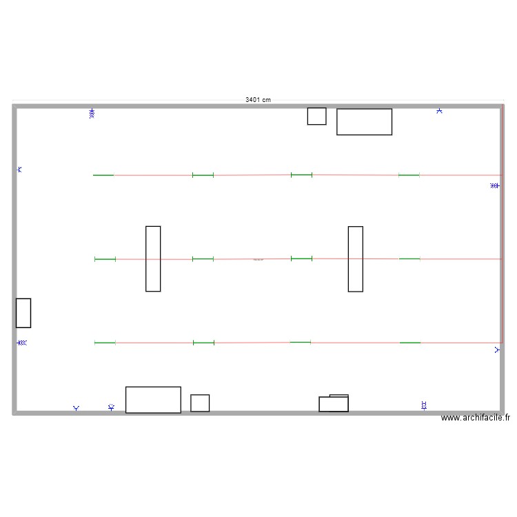 LABO. Plan de 1 pièce et 704 m2